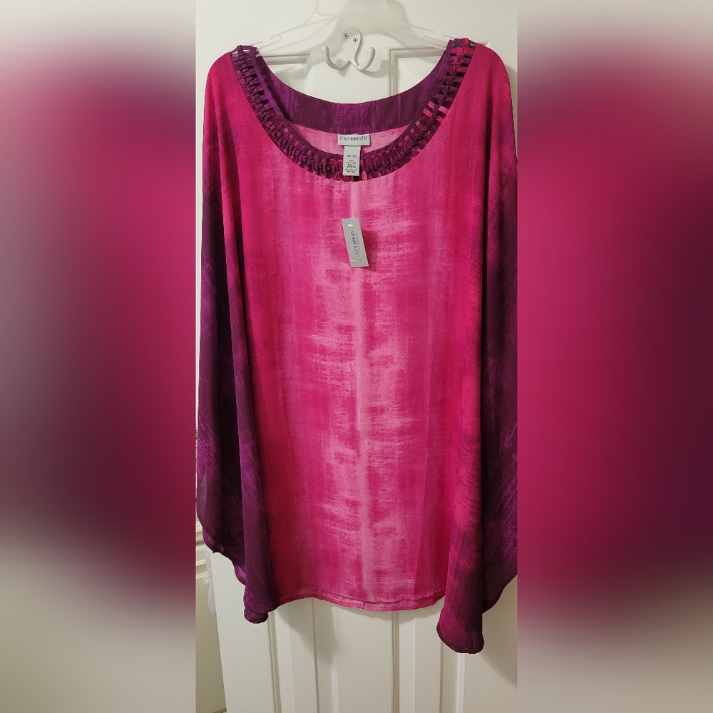 Pink Swim Cover/Dress - Plus Size